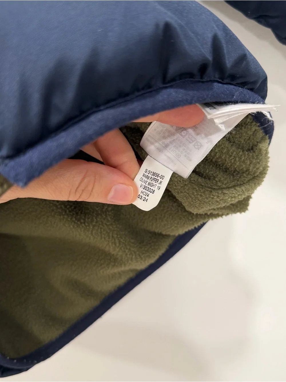 Baby Gap Quilted Warm Puffer Jacket Hooded Tri-Color Fleece Lined 5 Year